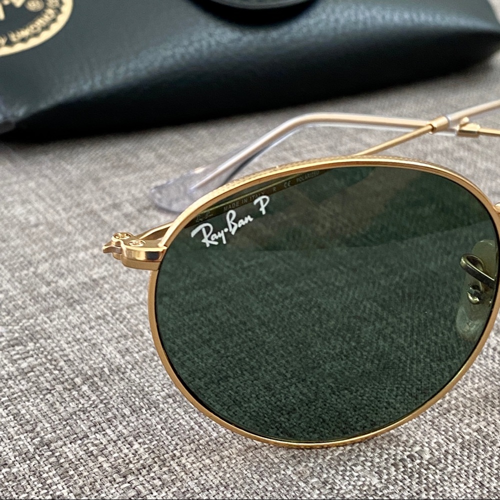 Ray-Ban RB3447 Round Metal Polarized Sunglasses - Picture 4 of 8